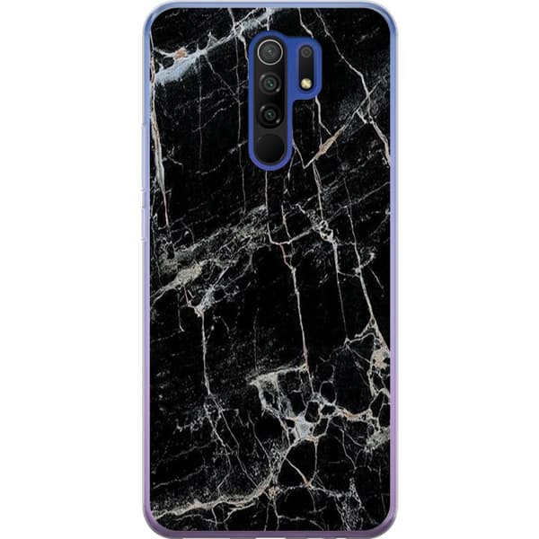 Kompatibelt Mobilskal till Xiaomi Redmi 9 Marmor Svart