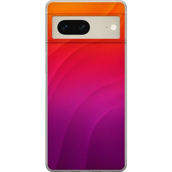 Kompatibelt Mobilskal till Google Pixel 7 Sunset Waves