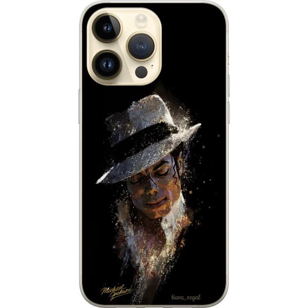 Kompatibelt Mobildeksel til Apple iPhone 15 Pro Max Kunstnerisk portrett av mann med hvit hatt og glitrende detaljer