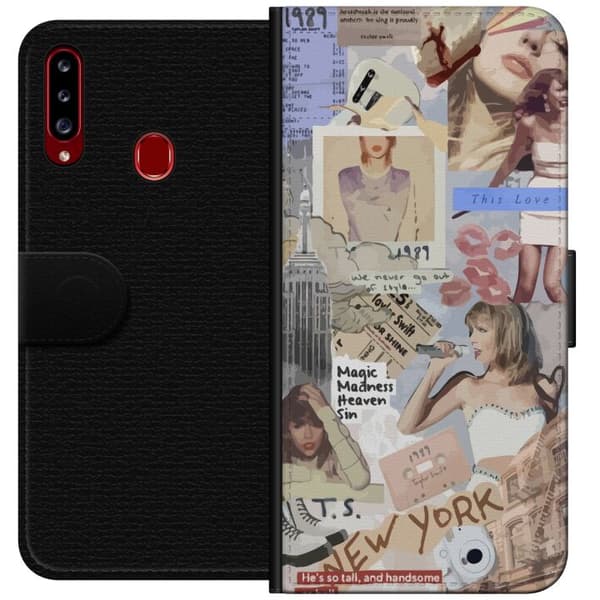 Kompatibelt Plånboksfodral till Samsung Galaxy A20s Taylor Swift