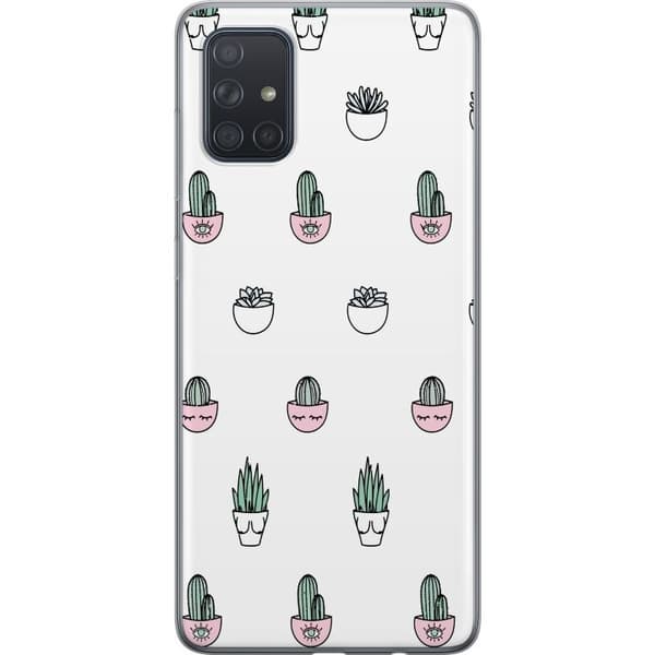Kompatibelt Mobildeksel til Samsung Galaxy A71 Kaktus Mönster