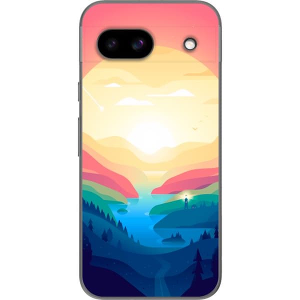 Kompatibelt Mobildeksel til Google Pixel 8a Rosa horisont