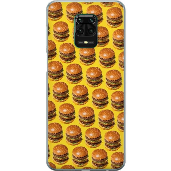Kompatibelt Mobildeksel til Xiaomi Redmi Note 9 Pro Grafisk hamburgermønster for matelskere
