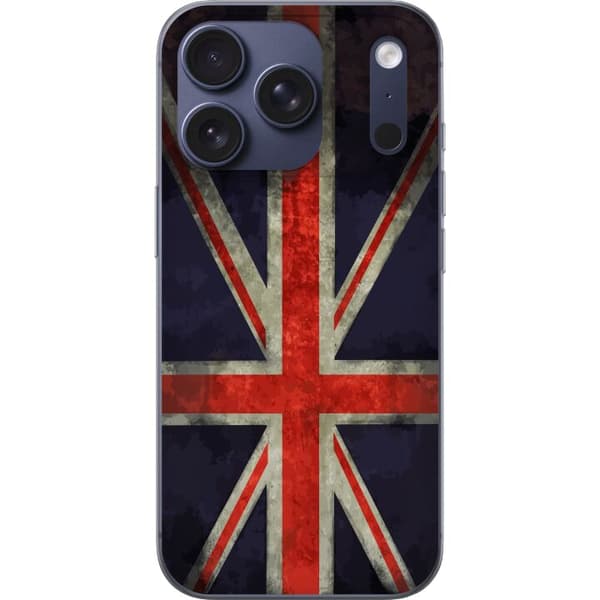 Kompatibelt Mobildeksel til Apple iPhone 17 Pro Britisk flagg med rustikk følelse