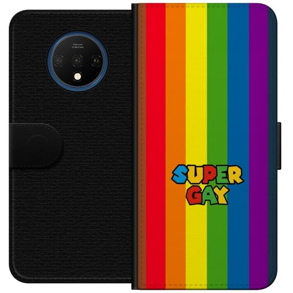 Kompatibel Tegnebogsetui til OnePlus 7T Super Gay regnbåge
