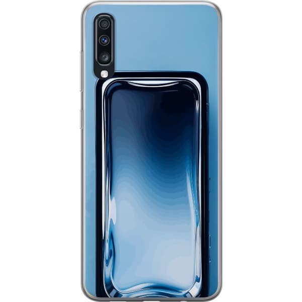 Kompatibelt Mobildeksel til Samsung Galaxy A70 Blå glaseffekt