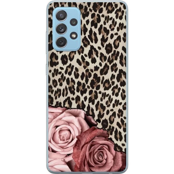 Kompatibelt Mobildeksel til Samsung Galaxy A52 5G Leopards Rose