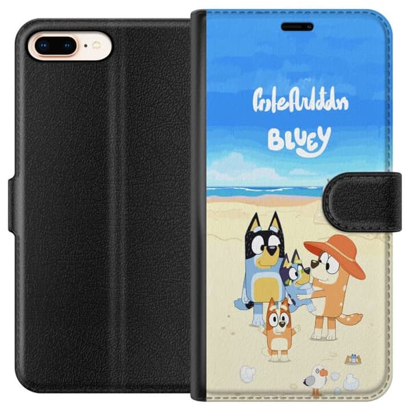 Kompatibelt Plånboksfodral till Apple iPhone 8 Plus Bluey