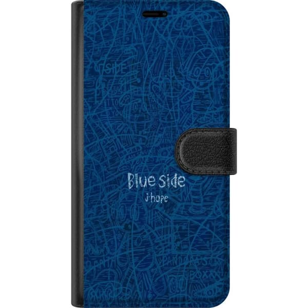 Kompatibel Tegnebogsetui til Google Pixel 9a Blue Side klotter