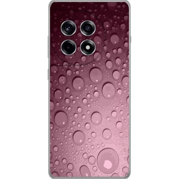 Kompatibelt Mobilskal till OnePlus 12R Rosa vattendroppar