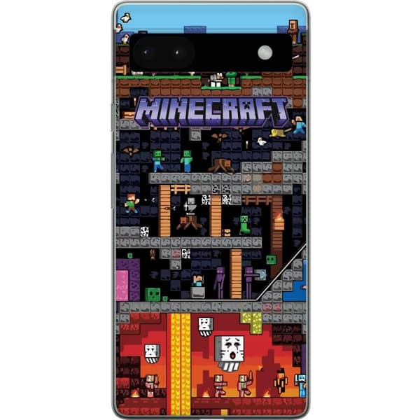Yhteensopiva Puhelinkuori Google Pixel 6a Minecraft
