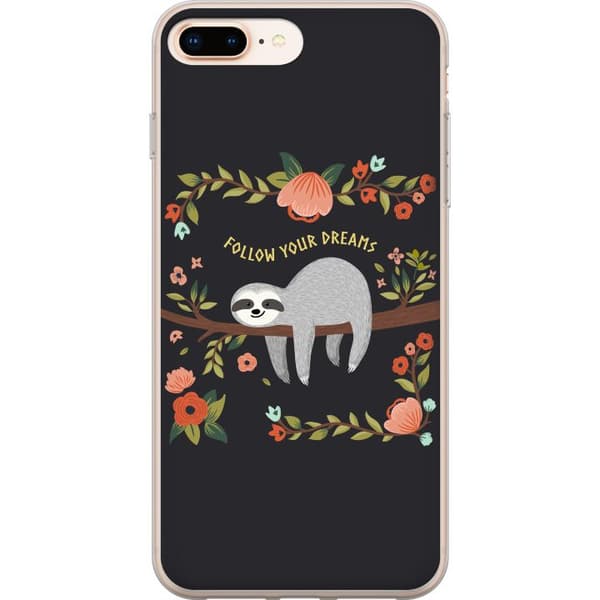 Kompatibelt Mobilskal till Apple iPhone 8 Plus Sloth of wisdom