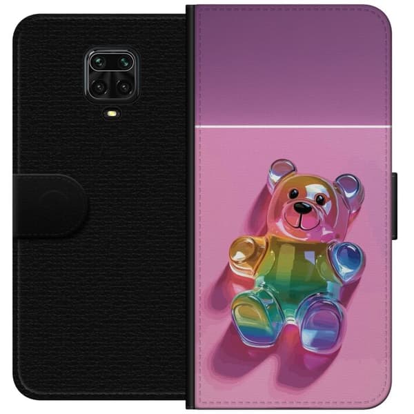 Kompatibelt Plånboksfodral till Xiaomi Redmi Note 9 Pro Gullig nalledesign med regnbågstema