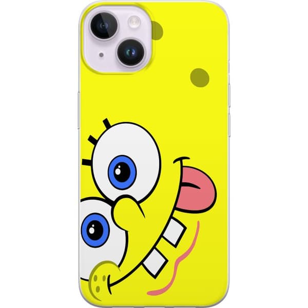 Kompatibel Mobilcover til Apple iPhone 14 SpongeBob Fyrkant