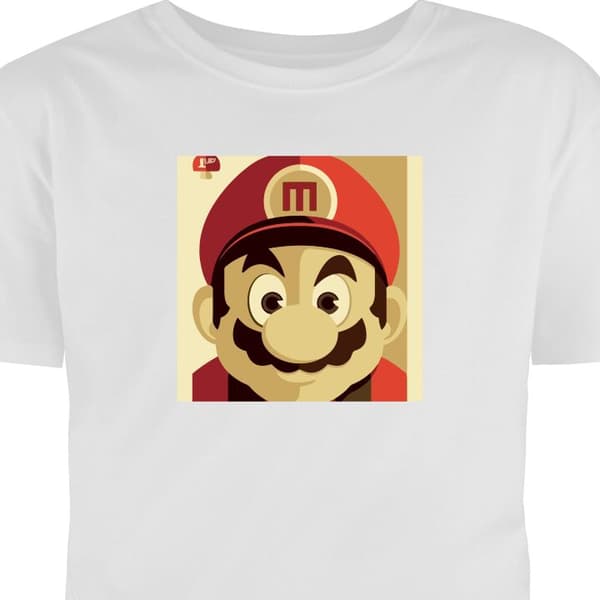 T-skjorte for Barn Hvit 7-8 År Super Mario Super Mario Hvit 7-8 År