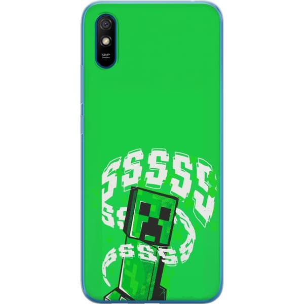 Kompatibelt Mobildeksel til Xiaomi Redmi 9AT Grön pixelfigur