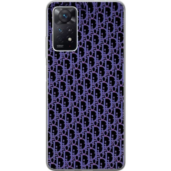 Kompatibelt Mobildeksel til Xiaomi Redmi Note 11 Pro 5G Moderneluksuriøst monogram i stilrent design