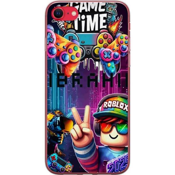 Kompatibelt Mobildeksel til Apple iPhone SE (2022) Neon Gamer-kunst