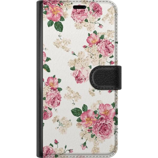 Kompatibelt Plånboksfodral till Apple iPhone 12 Retro Blommor