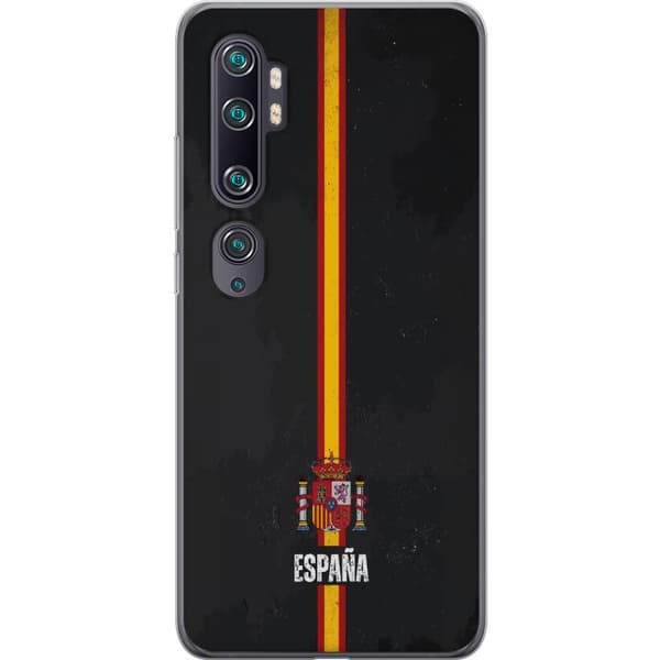 Kompatibelt Mobildeksel til Xiaomi Mi Note 10 Stilig design med Spanias flagg