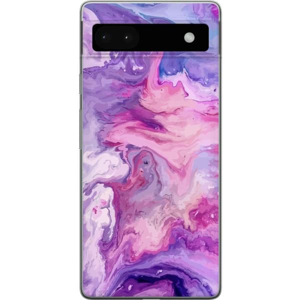 Kompatibelt Mobilskal till Google Pixel 6a Marmor Lila