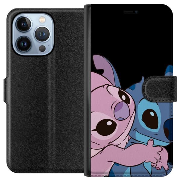 Kompatibel Tegnebogsetui til Apple iPhone 13 Pro Lilo & Stitch
