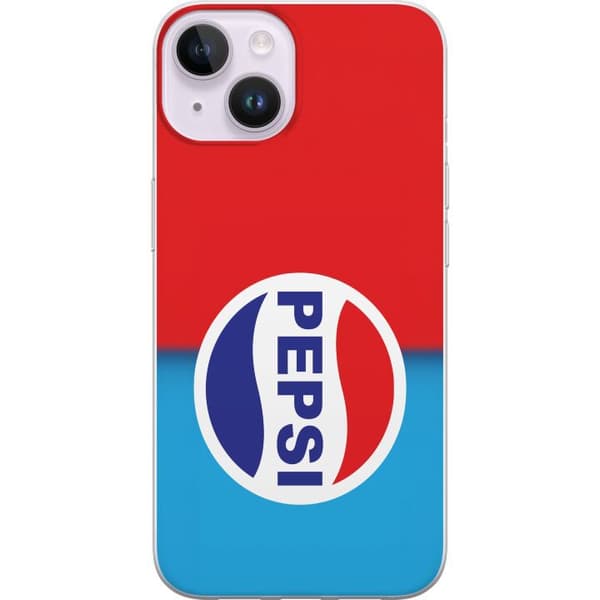 Kompatibelt Mobildeksel til Apple iPhone 15 Ikonisk Pepsi-design