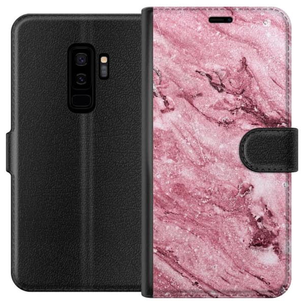 Kompatibelt Lommeboketui til Samsung Galaxy S9+ rosa