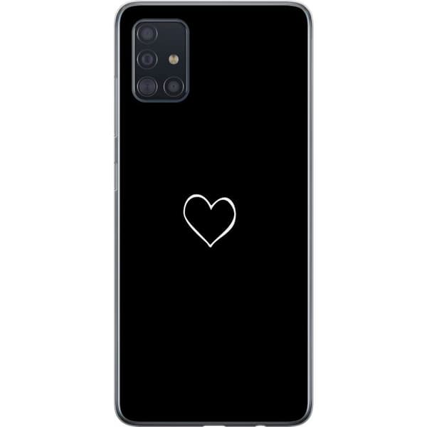 Kompatibelt Mobildeksel til Samsung Galaxy A51 Hjerte