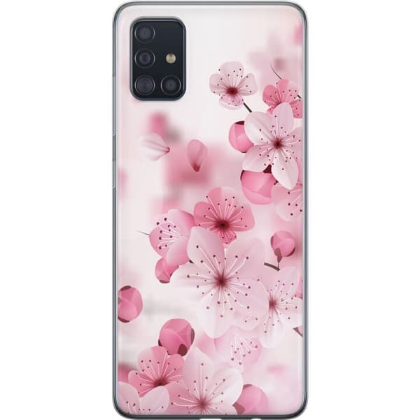 Kompatibelt Mobildeksel til Samsung Galaxy A51 Kirsebærblomst