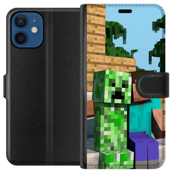 Yhteensopiva Lompakkokotelo Apple iPhone 12 mini MineCraft