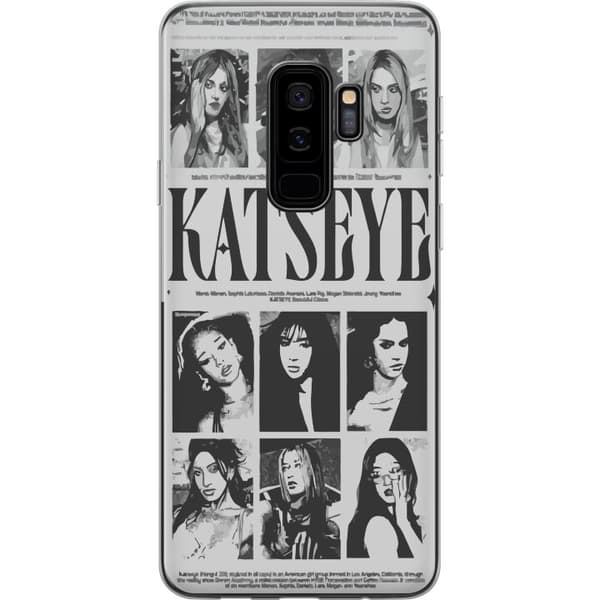 Kompatibelt Mobildeksel til Samsung Galaxy S9+ KATSEYE svartvit poster