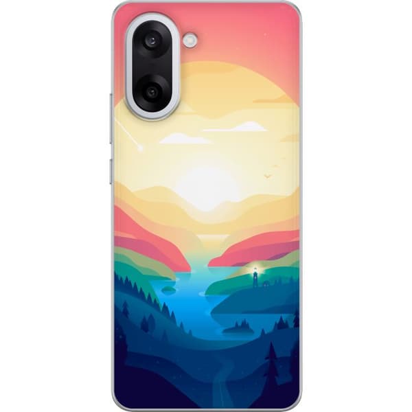 Kompatibelt Mobilskal till OnePlus Nord CE5 Pink Horizon