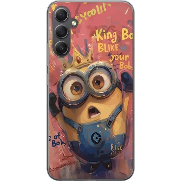 Kompatibelt Mobildeksel til Samsung Galaxy S23 FE Minion Med Krona
