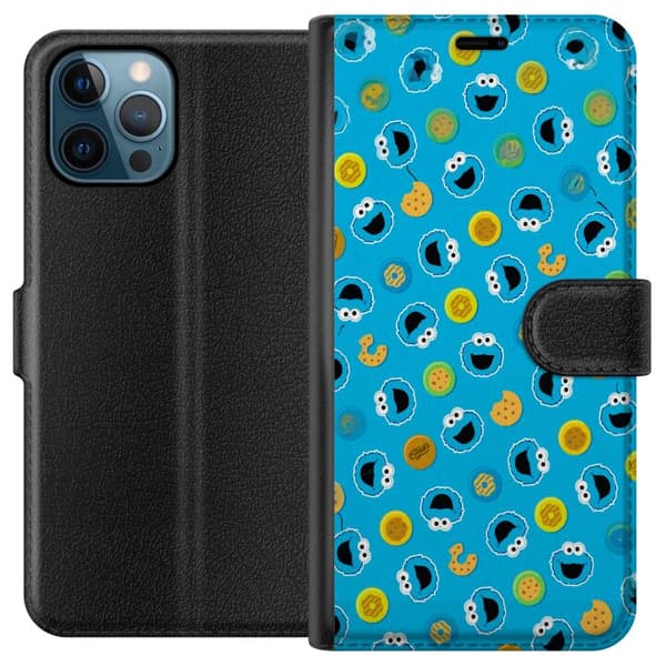 Kompatibelt Plånboksfodral till Apple iPhone 12 Pro Mönster med kakmonster