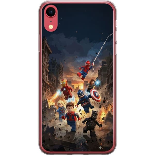 Kompatibelt Mobildeksel til Apple iPhone XR Spennende LEGO Marvel motiv for superheltfans