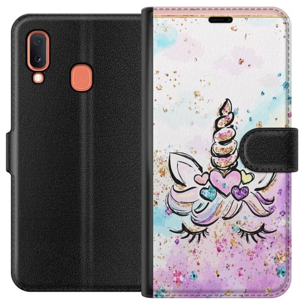 Kompatibelt Lommeboketui til Samsung Galaxy A20e Unicorn