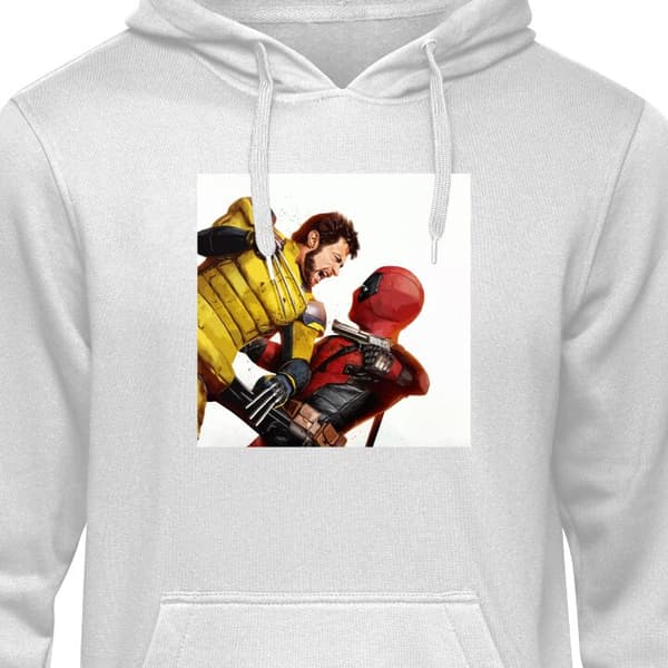 Hettegenser barn Grå 12-13 År Deadpool & Wolverine Deadpool & Wolverine Grå 12-13 År