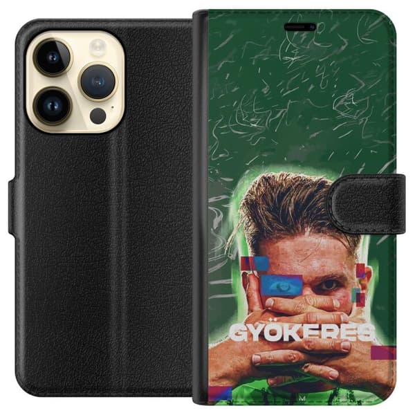 Kompatibel Tegnebogsetui til Apple iPhone 14 Pro Viktor Gyökeres grön energi