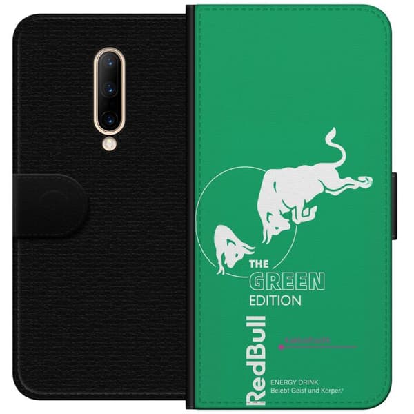 Kompatibel Tegnebogsetui til OnePlus 7 Pro  Moderne grøn drikkeinspireret design