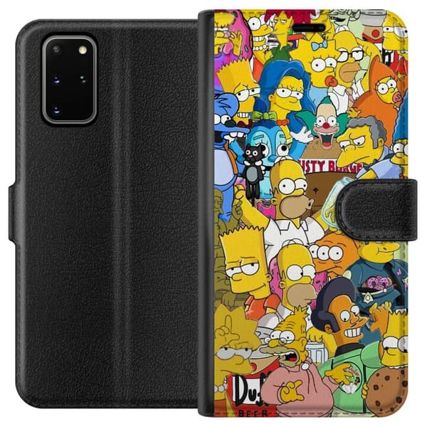 Kompatibelt Plånboksfodral till Samsung Galaxy S20+ The Simpsons