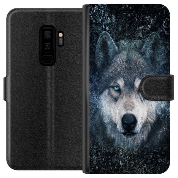 Kompatibel Tegnebogsetui til Samsung Galaxy S9+ Ulv
