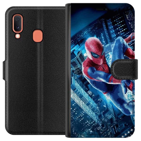 Kompatibelt Lommeboketui til Samsung Galaxy A20e Spiderman
