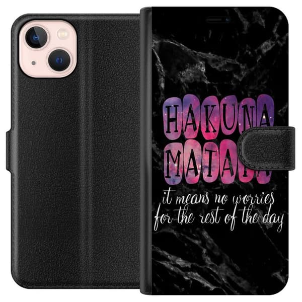 Kompatibelt Plånboksfodral till Apple iPhone 13 mini Hakuna Matata