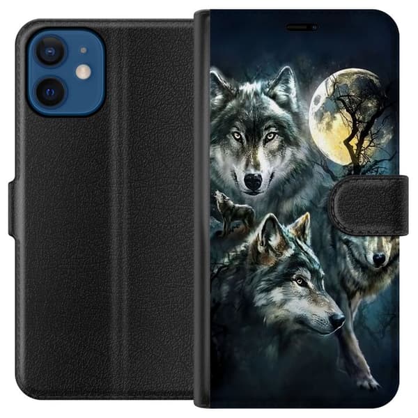 Yhteensopiva Lompakkokotelo Apple iPhone 12 mini Susi