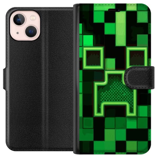 Kompatibelt Plånboksfodral till Apple iPhone 13 mini Minecraft