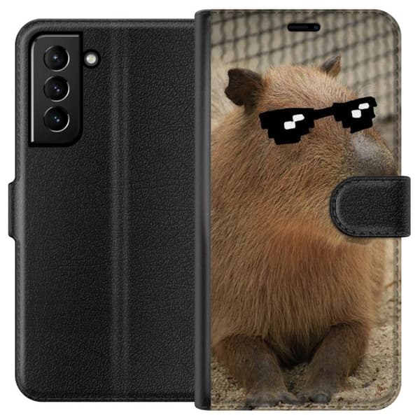 Kompatibelt Lommeboketui til Samsung Galaxy S21+ 5G Capybara