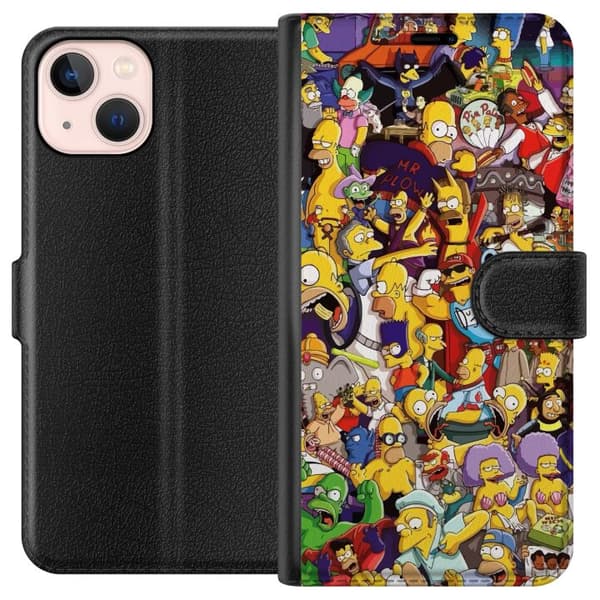 Kompatibelt Plånboksfodral till Apple iPhone 13 mini Simpsons