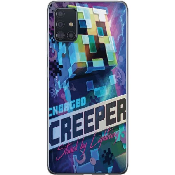 Kompatibelt Mobildeksel til Samsung Galaxy A51 Minecraft Creeper