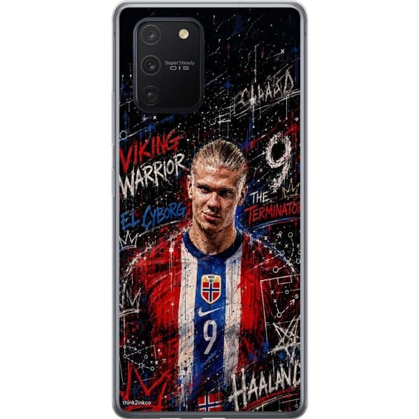 Kompatibelt Mobildeksel til Samsung Galaxy S10 Lite Erling Haaland graffiti